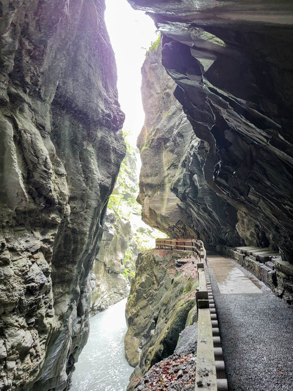 Taminaschlucht @ Bad Ragaz, Zwitserland Taminaschlucht @ Bad Ragaz, Zwitserland